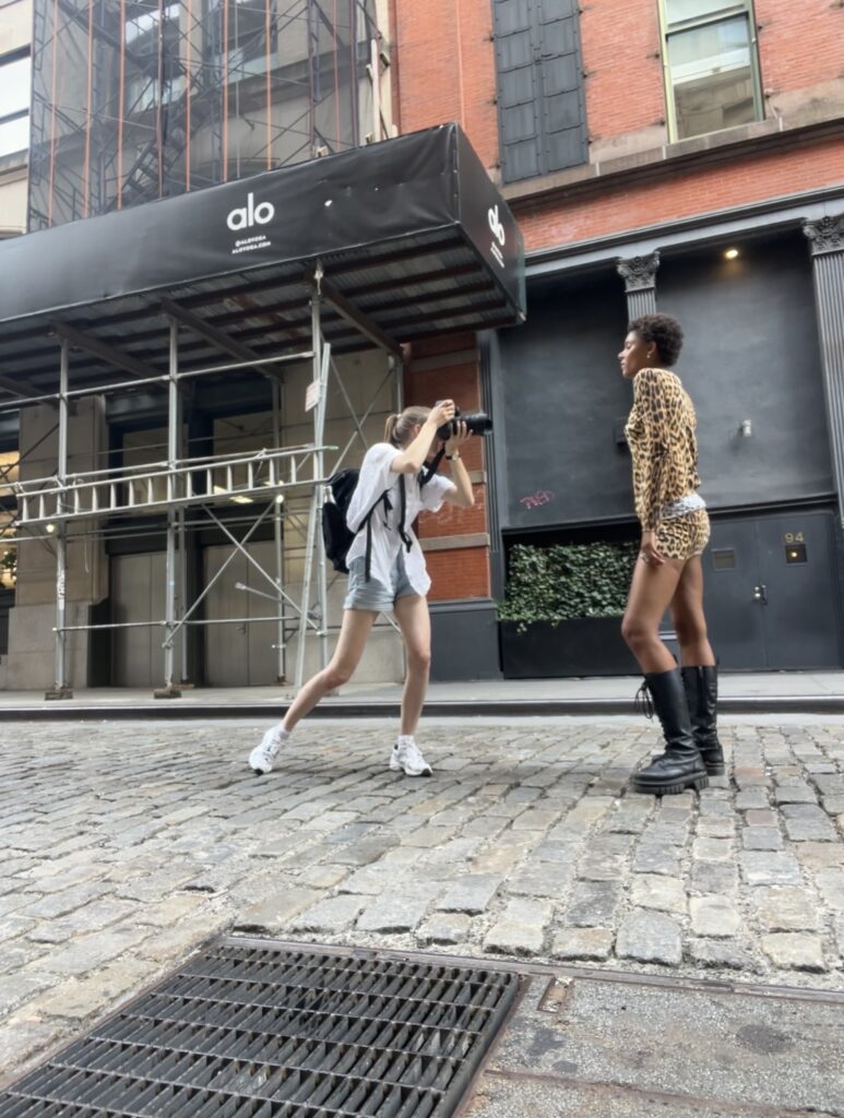 me having my first photoshoot abroad